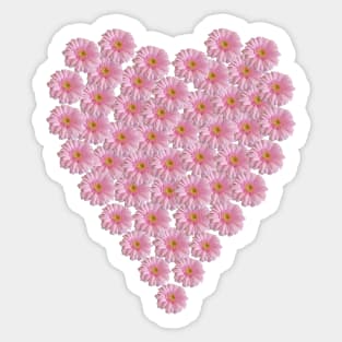 Heart of Gerberas For Mothers Day Sticker